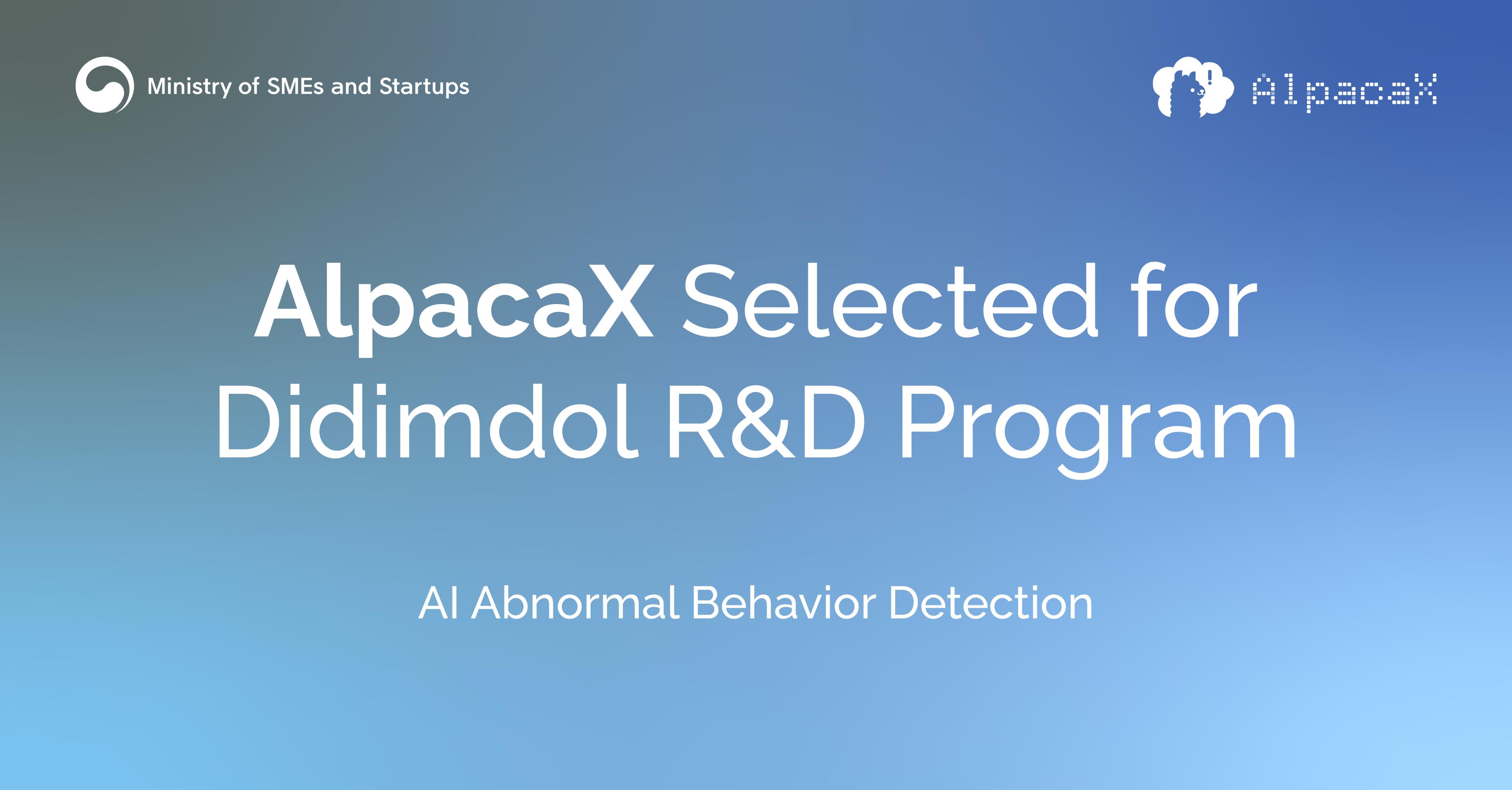AlpacaX Selected for Didimdol R&D Program