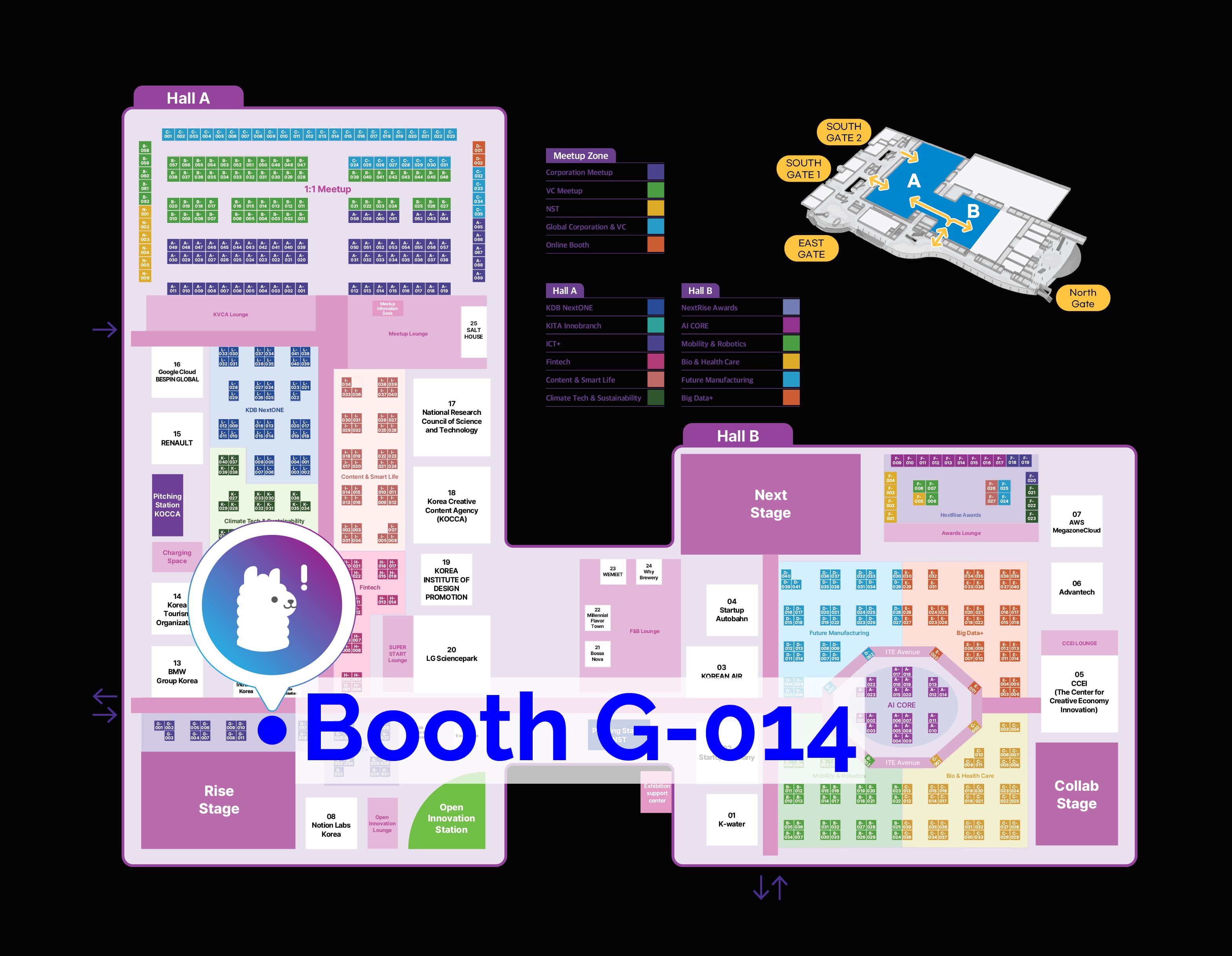 NextRise 2025 exhibition hall layout map