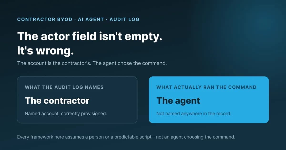 AI compliance software doesn't solve contractor AI agent risk