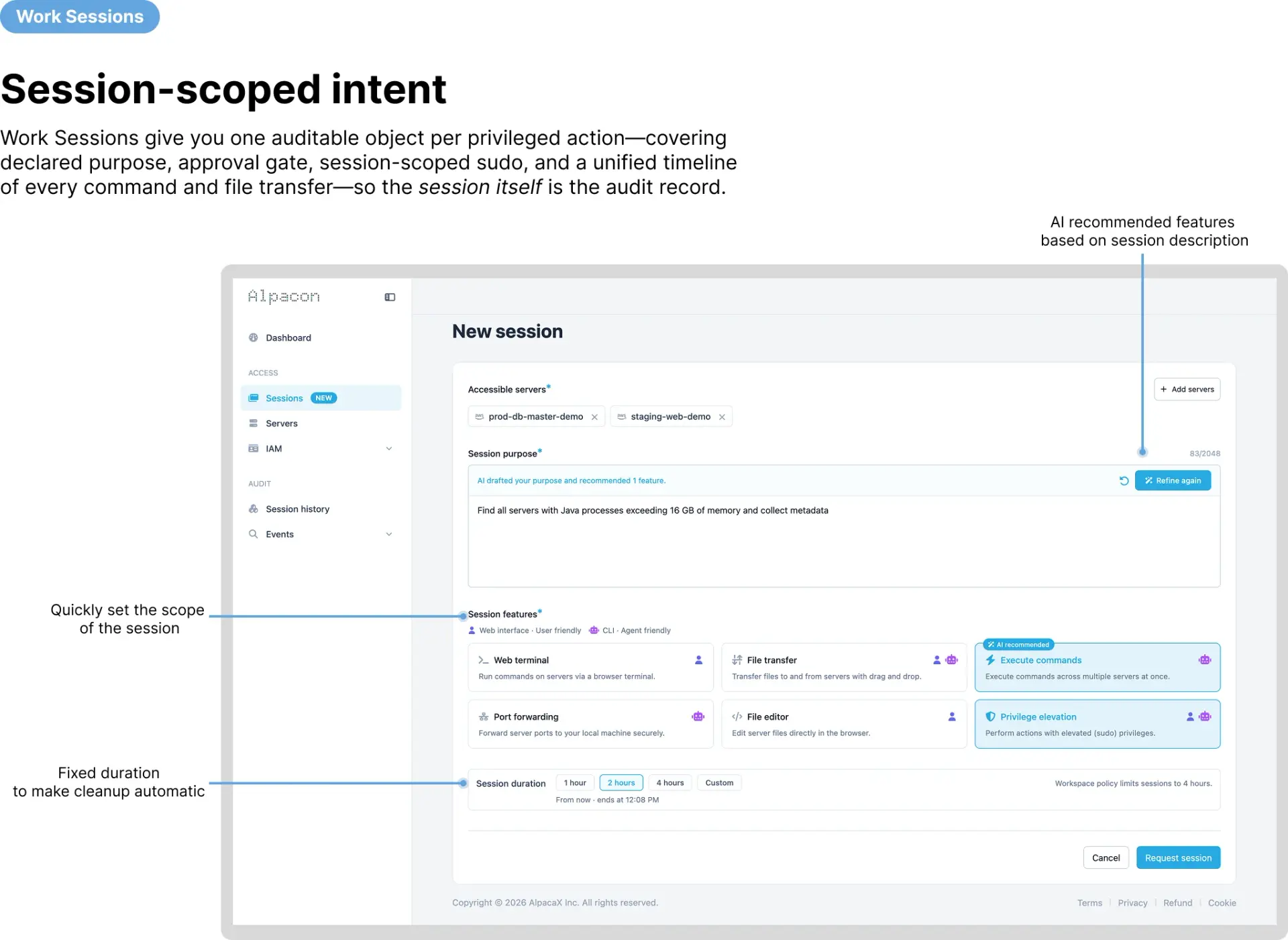 Work Sessions: the audit unit your CISO actually needs