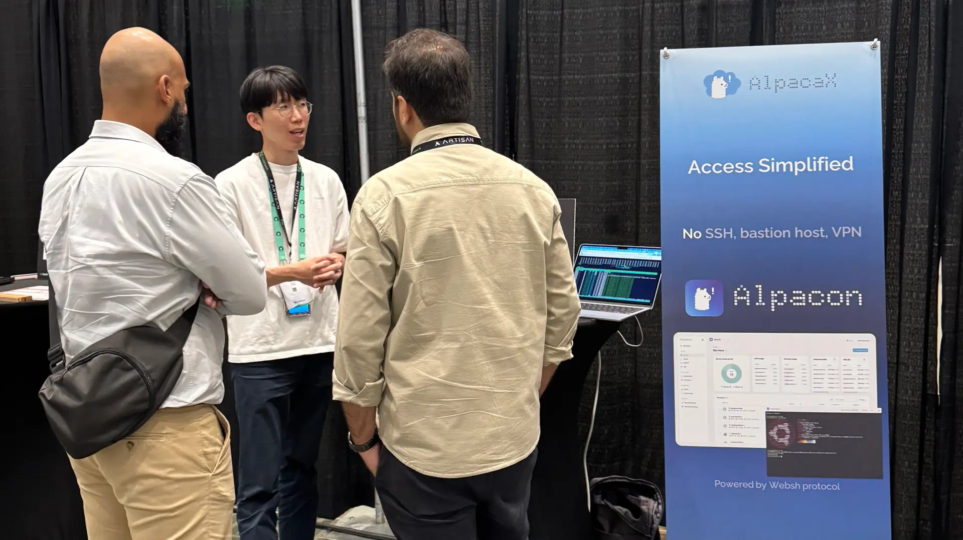 AlpacaX booth at TechCrunch Disrupt 2025