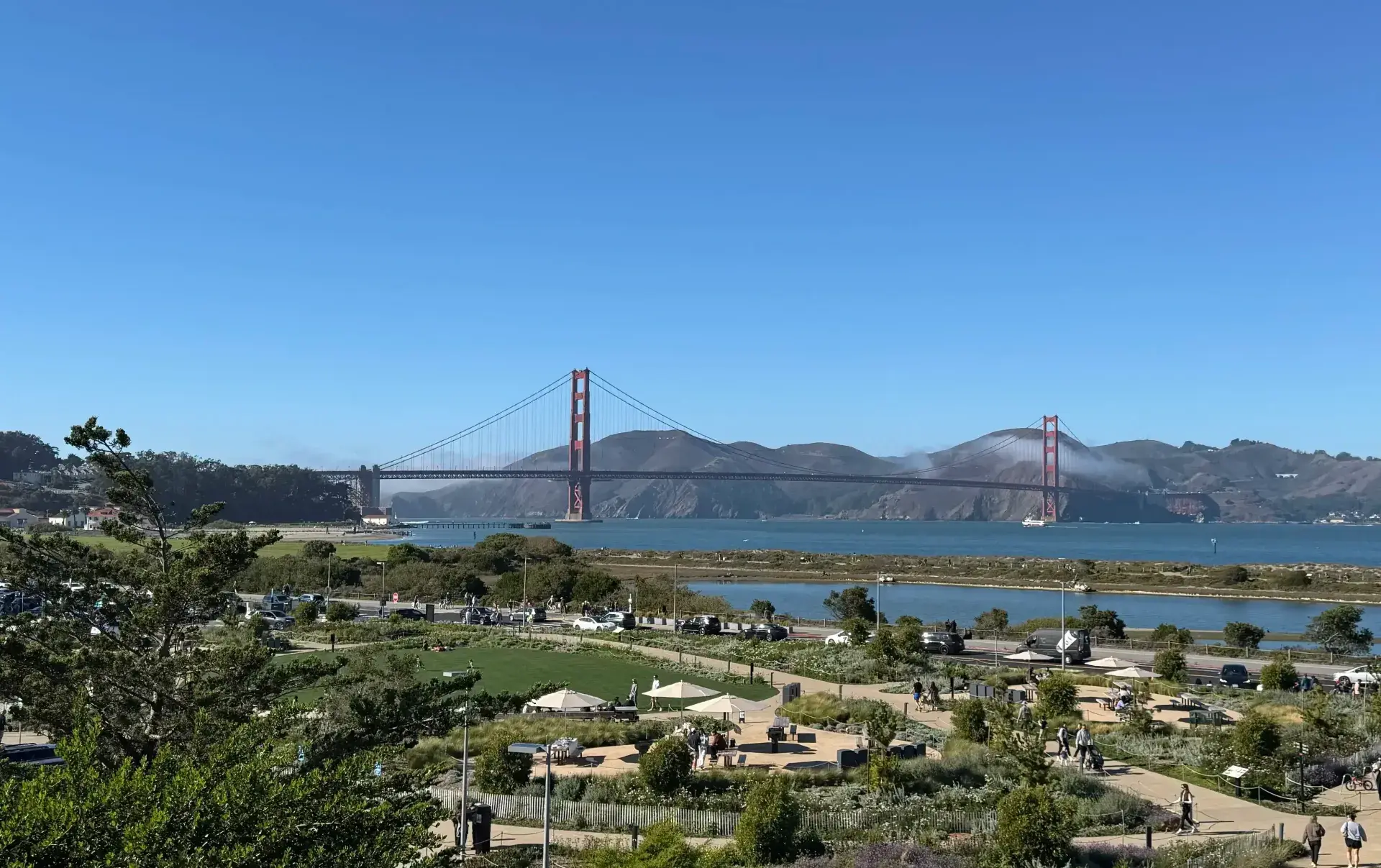 Golden Gate Bridge viewed from San Francisco during the trip